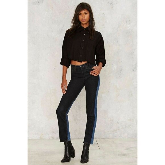 After Party by Nasty Gal Mystic Lady Button-Down Shirt Size S/M - Picture 5 of 12